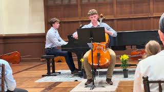 Sonata in E Minor, Opus 14, No. 5 by Antonio Vivaldi~Robert plays cello while Jacob accompanies