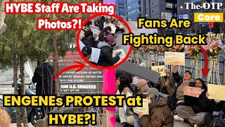 Engenes Protest Outside Hybe For Heeseung? Staff Seen Taking Photos