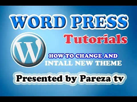 How to Change and Install Theme in Wordpress-urdu-hindi