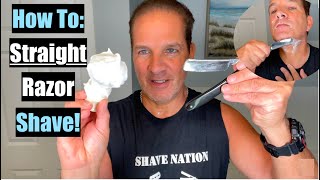 How To Shave With a Straight Razor - Follow Along