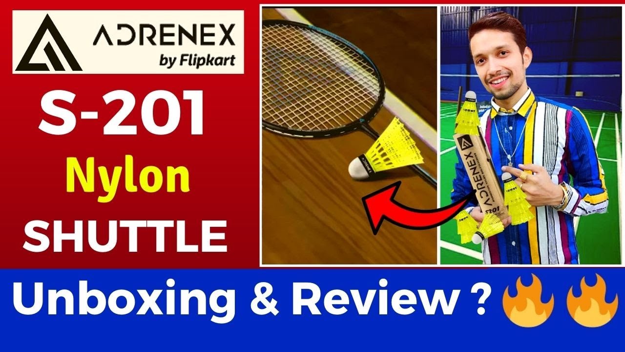 ADRENEX By Flipkart S-201 Nylon Shuttle Unboxing and Review Badminton ShuttleCock Under 1000