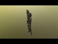 Low Poly Stylized Nail Skeleton Executioner PBR
