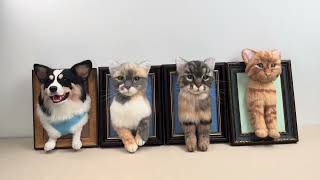 Which One Is Your Favorite? 🐾 Custom Needle Felted Pet Frames screenshot 2