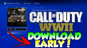 Call Of Duty WWII: How To Pre-Download DLC 1 "Resistance" EARLY!!! (COD WWII DLC 1)