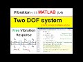 Free Vibration of Two DOF system  in MATLAB|| Vibration with MATLAB || State Space Formulation || L7