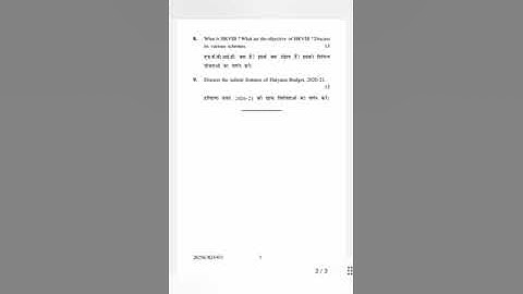 Question paper of Business Environment Of Haryana.KuK-2021