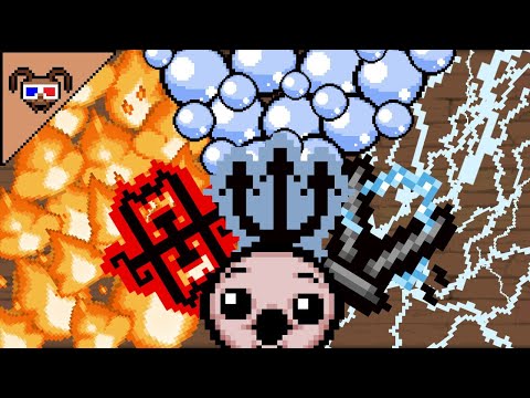 Видео: ЗАЛП ОГНЯ, ВОДЫ И МОЛНИЙ {The binding of Isaac ИденСтрик}