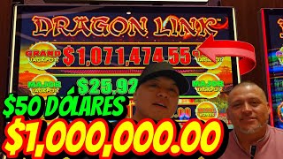 LA DE UN $1,000,000 CON APUESTAS DE $50 DÓLARES! NOS ARRIESGAMOS EN EL CASINO Y ESTO PASO!