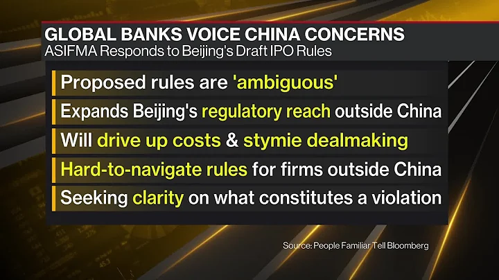 Banks Push Back Against China’s Plan to Curb Foreign IPOs - DayDayNews