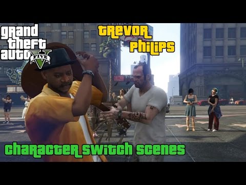 GTA 5 ★ Character Switch Scenes ★ Trevor Philips [PS4]