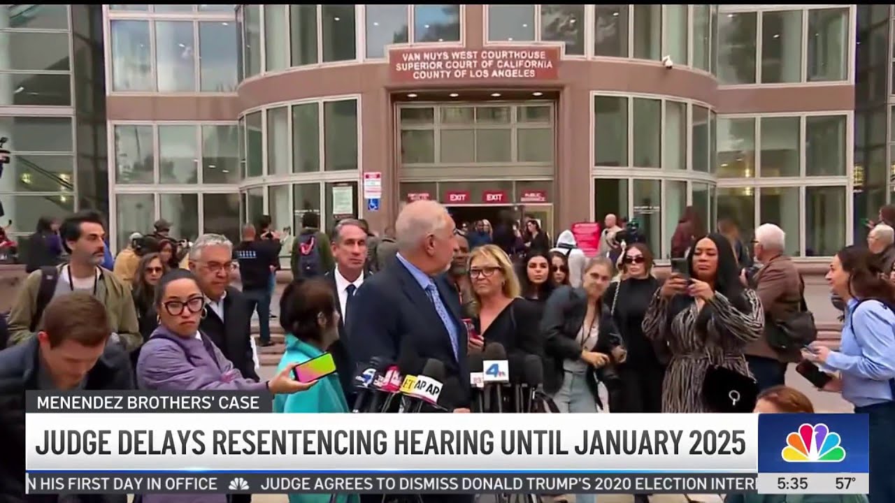 Judge delays resentencing hearing for the Menendez brothers until Jan