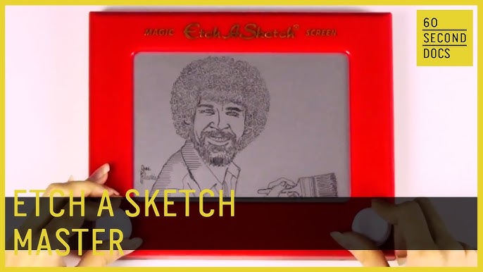 How to draw a star on an Etch A Sketch ⭐ Etch A Sketch drawing