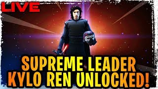 SUPREME LEADER KYLO REN UNLOCKED! 7 Star, 7 Relic LIVE Testing! Phasma Lead Returns?