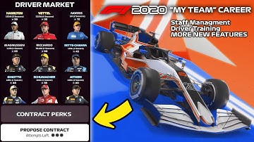 F1 2020 "MY TEAM" CAREER NEWS | F1, F2 Driver Market, Team Managment and More (F1 2020 Game)