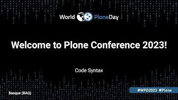 Welcome to Plone Conference 2023!