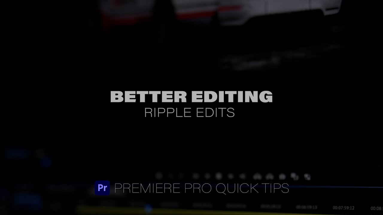 Premiere Pro QuickTips - Better Editing with Ripple Edits - YouTube