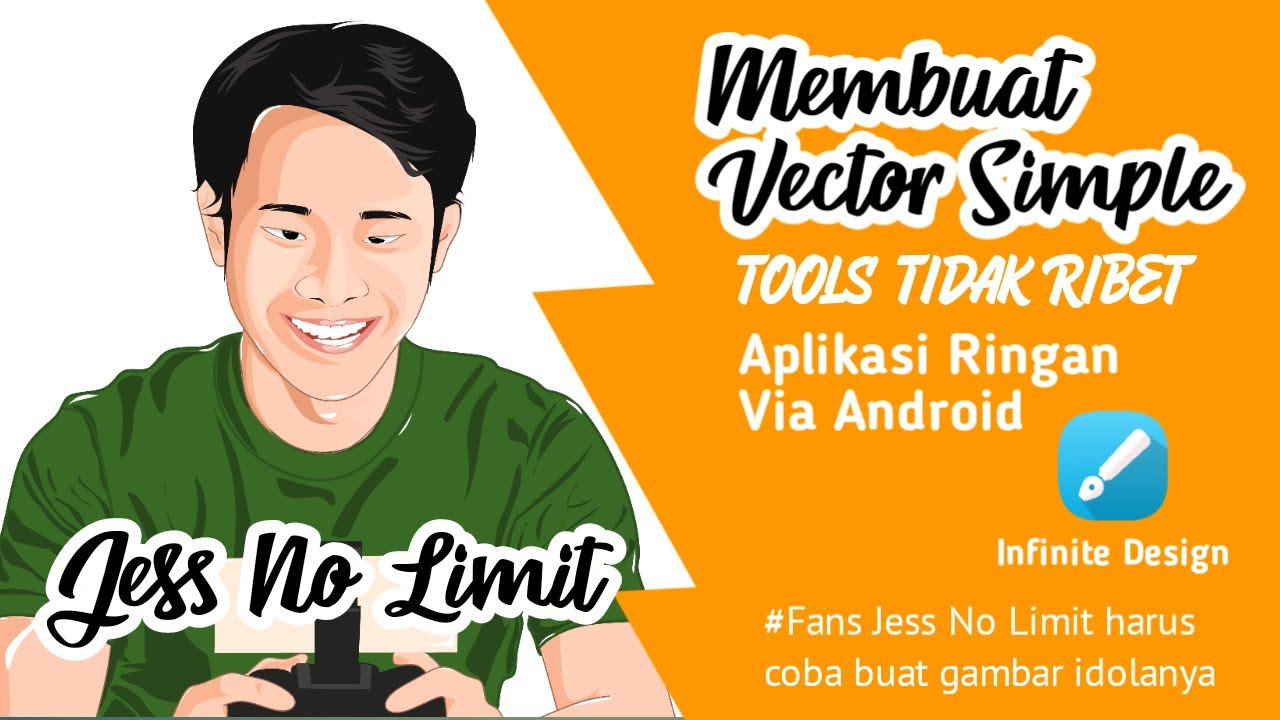  Jess  no  limit  tutorial membuat gambar  vector YouTube