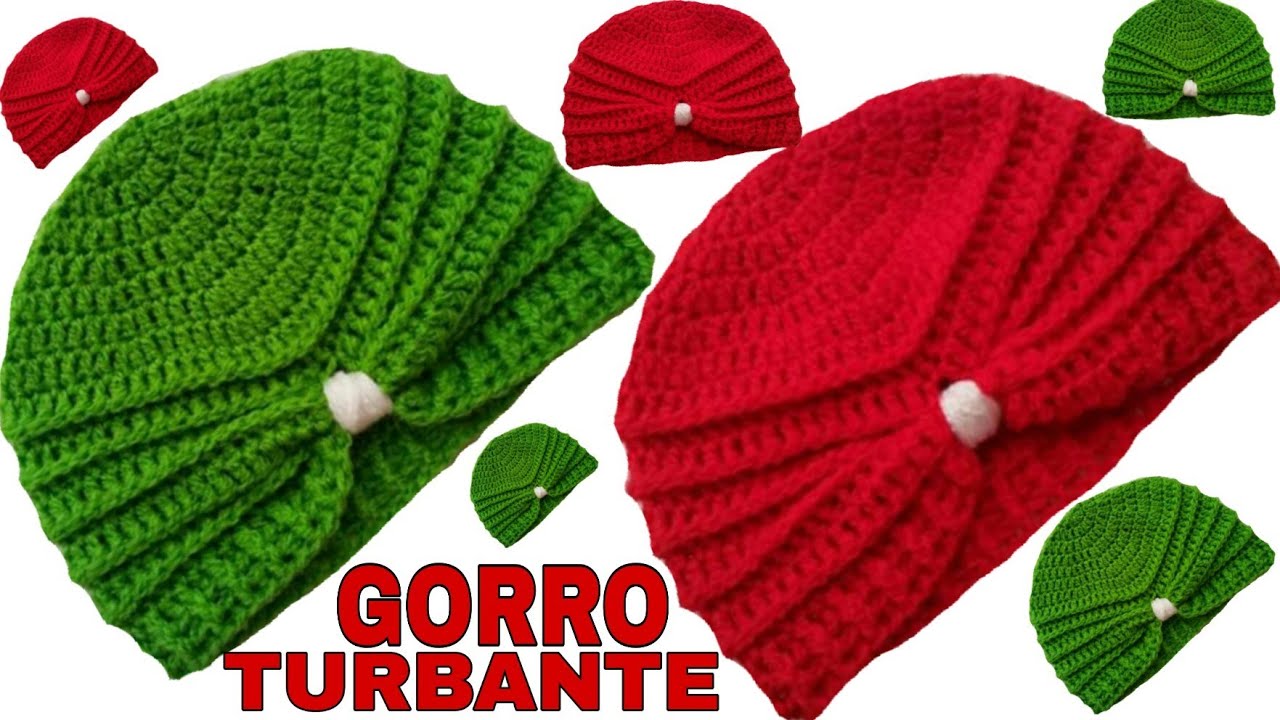 Virus Encantador compañero Gorro para niña a crochet 3-6 meses *Paso A Paso* Turbante - YouTube