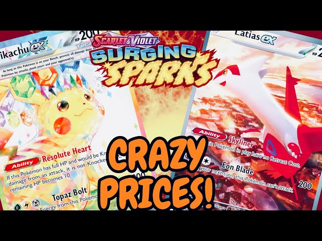 In Depth Look at the CRAZY Prices of Surging Sparks Pokemon Cards! - YouTube