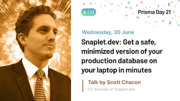 Snaplet.dev: Get a safe, minimized version of your production database in minutes - Scott Chacon