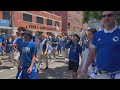 Bosnia and Herzegovina soccer fans march through Toronto to show their support