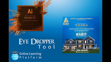 Eye Dropper Tool - Color Picker Tool - Gradient Tool - Adobe Illustrator CC
