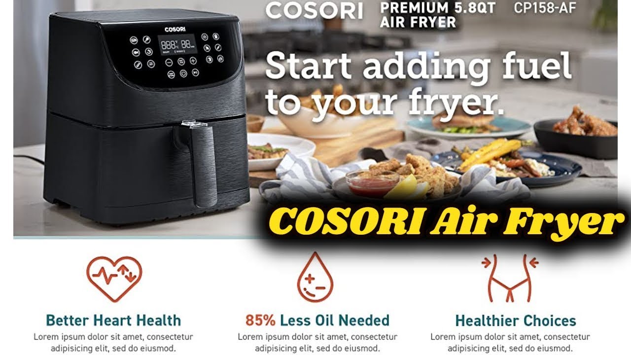 COSORI Air Fryer,Max XL 5.8 Quart,1700Watt Electric Hot Air Fryers