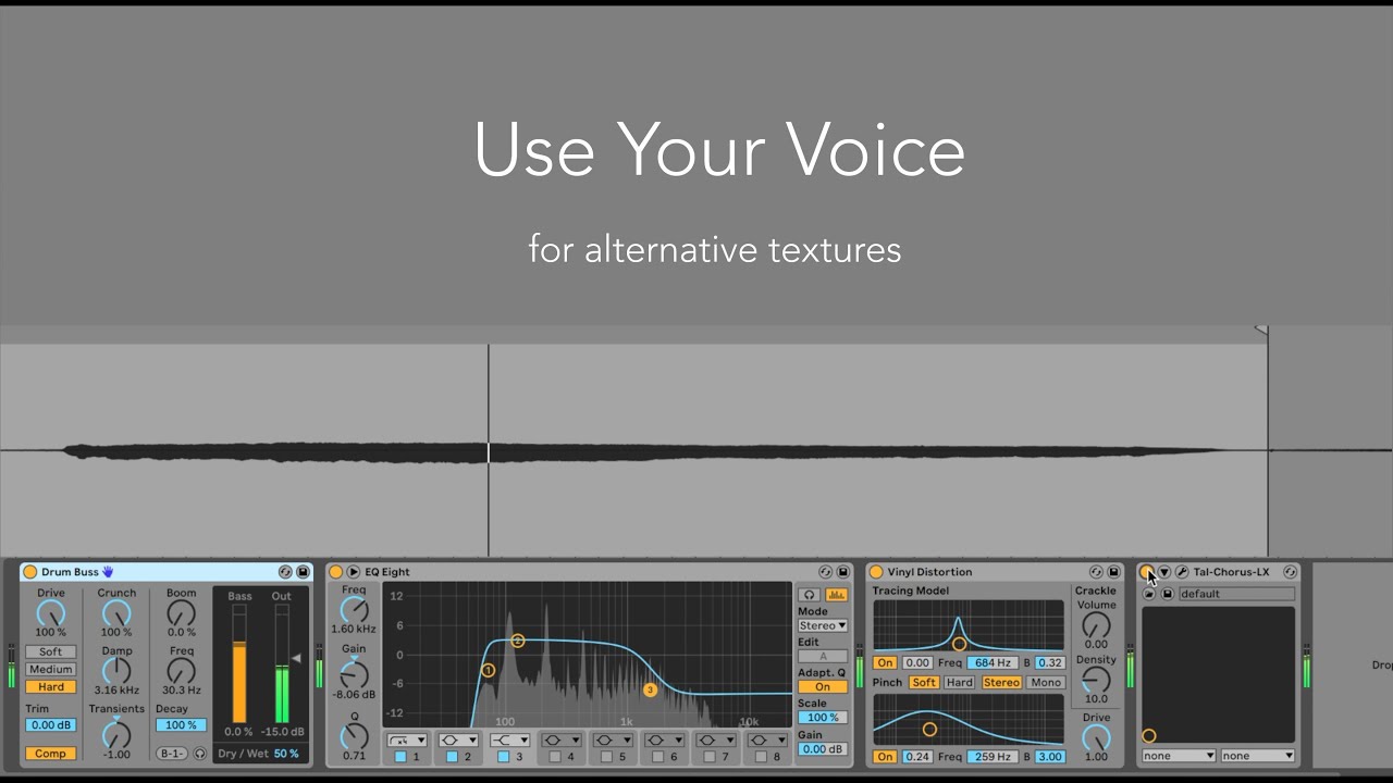 Use Your Voice For Alternative Textures