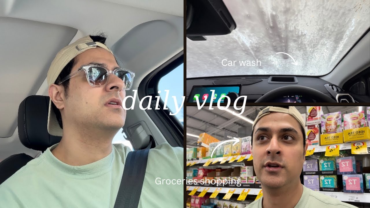 Automatic Car Wash in Australia | Weekend Grocery Shopping | Hindi Daily Vlog
