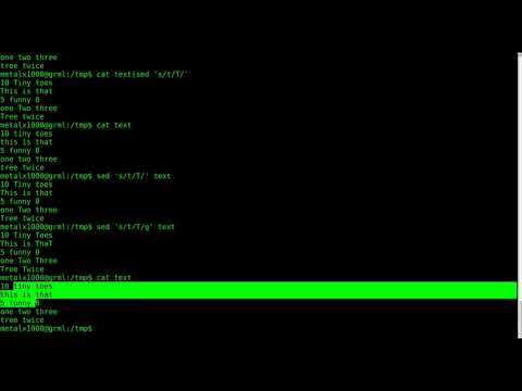 SED Tutorial Basic Substitution   Linux Shell  SED