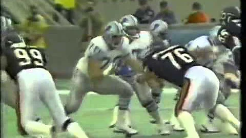 1985 Chicago Bears OLB Wilber Marshall hit on Detr...