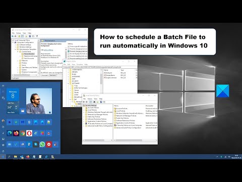 How to schedule a Batch File to run automatically in Windows 10