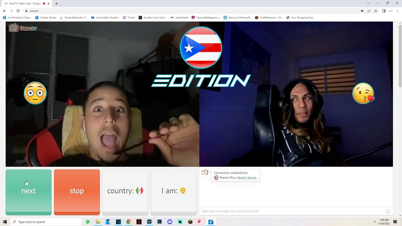 Catfish y vacilon en OmeTV / Puerto Rico Edition YouTube