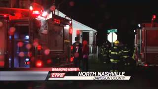Fire Crews Battle Fire in North Nashville