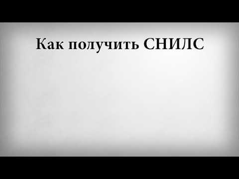 Как получить СНИЛС
