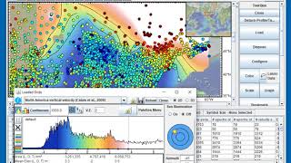 Import a saved session - Example using lithospheric plate geodetic vertical velocity data