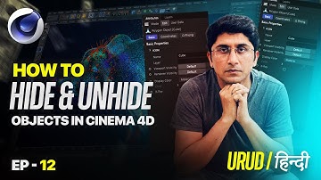 How to Hide and Unhide object in cinema 4d | 3D with Adnan
