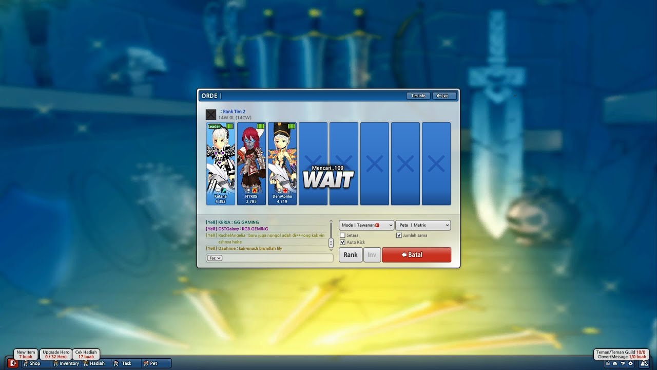 Lost Saga Origin - Faction War #1 ( w/ NYR09 & DeniAprilia )