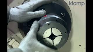 KLAMP Q-CRL collet chuck quick change demonstration of various bar types and sizes