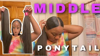 MIDDLE PART PONYTAIL | BRAIDED ⭐️