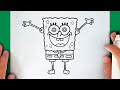 HOW TO DRAW SPONGEBOB SQUAREPANTS