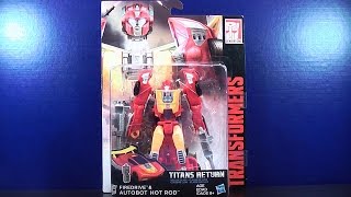 Famous TRANSFORMERS GENERATIONS TITANS RETURN DELUXE CLASS FIREDRIVE & AUTOBOT HOT ROD VIDEO TOY REVIEW Wealth