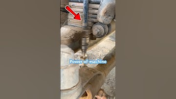 The power of machine tools to install the bolt. #tools #tips #machine #asmr #repair #skills #shorts