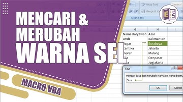Macro VBA Mencari nilai dan Merubah Warna sel yang berhasil ditemukan Melalui InputBox