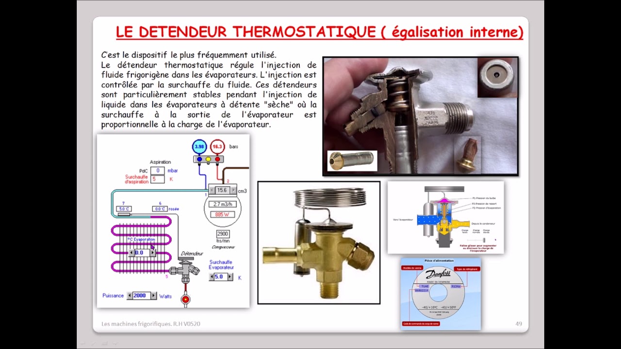 Leçon N°49 ; Le détendeur thermostatique à égalisation interne YouTube — free download