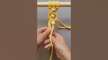 Easy macrame knots tutorial ➰️➰️😉 #macramebasicknot #macrame #shorts