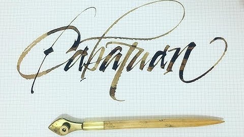Awesome Ruling Pen Calligraphy Compilation and Bonus DIY Ruling Parallel Pen