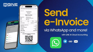 Send E-Invoices via WhatsApp with QNE AI Cloud Accounting!
