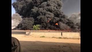 حريق ضخم على طريق الإسماعيلية الصحراوى - 7