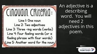 Cinquain Poems
